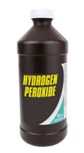 bottle of hydrogen peroxide for ear infections in dogs